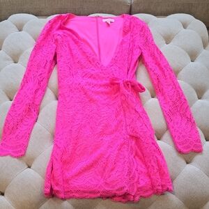Lilly Pulitzer Vibrant Pink Lace Dress